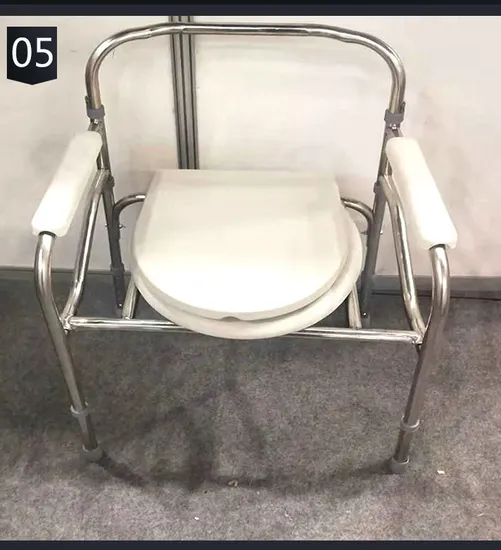 Medical Products Manual Patients Transfer Chair with Wheels Medical Shift Machine with Commode Toilet for Disabled Elderly