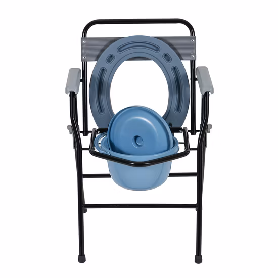 Prodotti medici, sedia trasferibile manuale per pazienti con ruote, macchina per turni medici con toilette per anziani disabili