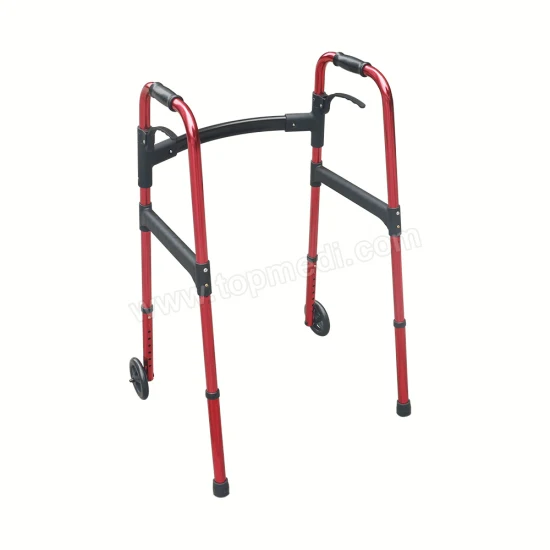 La riabilitazione per cure mediche ortopediche per disabili equipaggia il deambulatore pieghevole per gambe