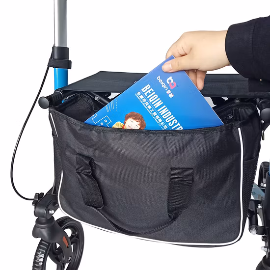 Rollator pieghevole leggero per la mobilità Rollator portatile in alluminio per deambulazione per anziani